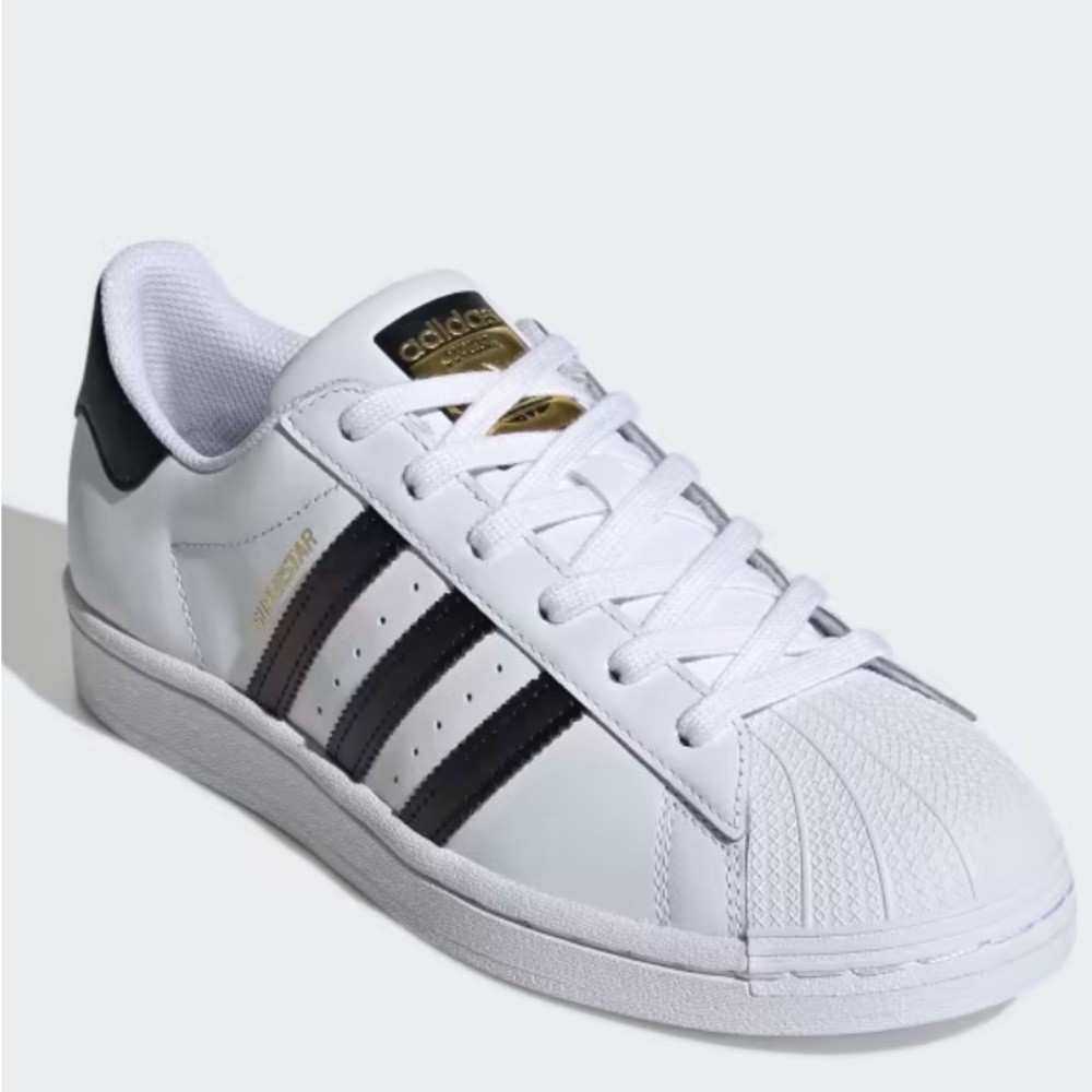 ADIDAS SUPERSTAR ORIGINALS WHITE WITH BLACK STRIPES
